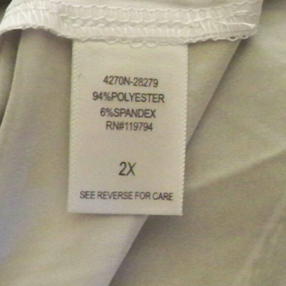 OneWould, Tie-Dye Like Floral Top, 2X - Picture 5 of 6